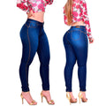 Calça Jeans Feminina Cintura Alta Lycra