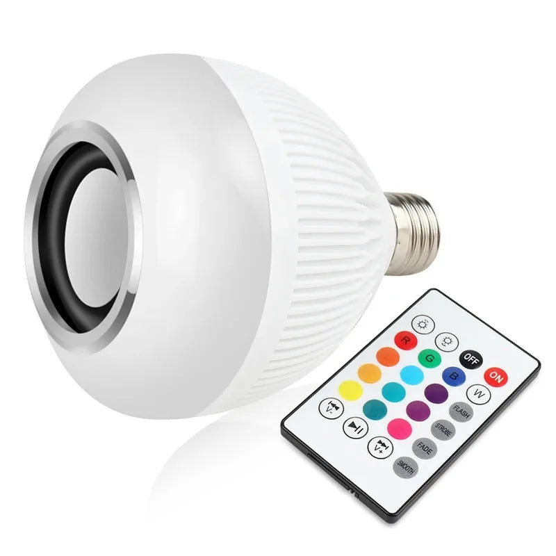 Alto-Falante Bluetooth LED 12W – Som Potente e Luzes Coloridas