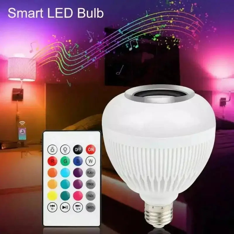 Alto-Falante Bluetooth LED 12W – Som Potente e Luzes Coloridas