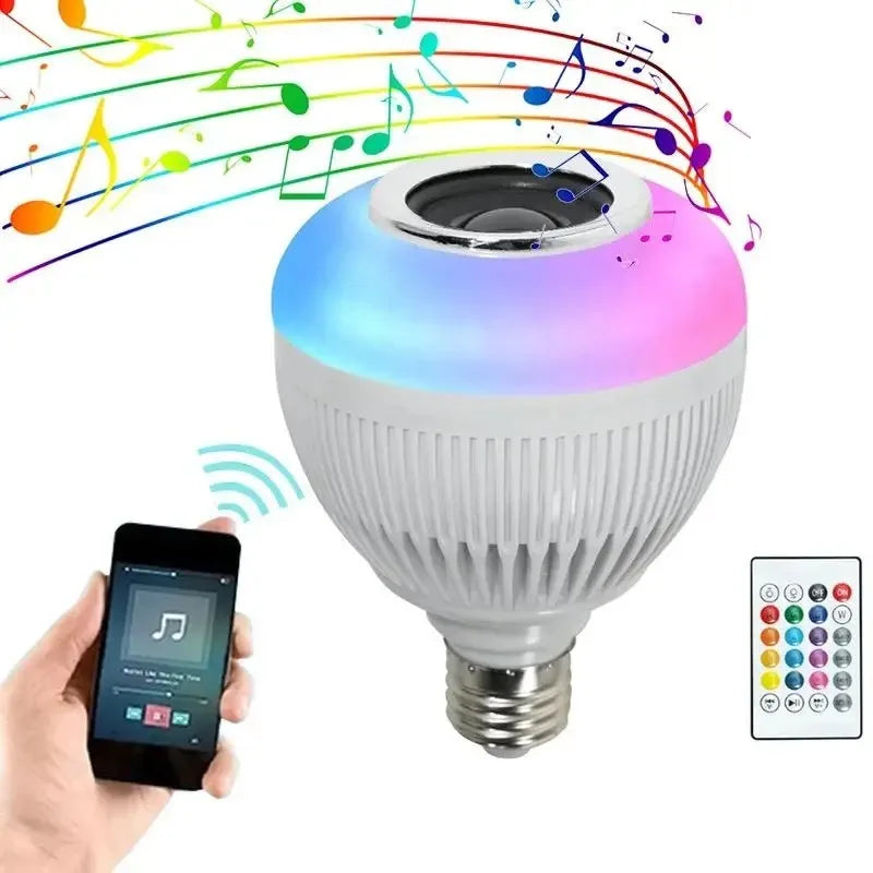 Alto-Falante Bluetooth LED 12W – Som Potente e Luzes Coloridas