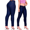 Calça Jeans Feminina Cintura Alta Lycra